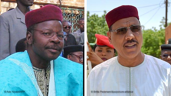 Bildkombo I Präsidentschaftswahlen in Niger qualifiziert haben: Mohamed Bazoum und Mahamane Ousmane
