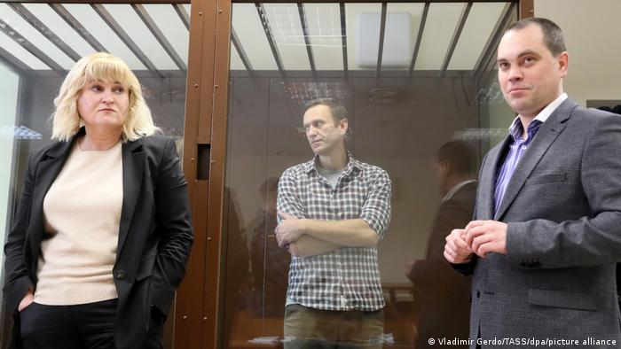 Russland | Moskau | Russischer Oppositionspolitiker Alexej Nawalny vor Gericht