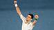 Novak Djokovic tras ganar el Abierto de Australia en 2021. Novak Djokovic tras ganar el Abierto de Australia en 2021.