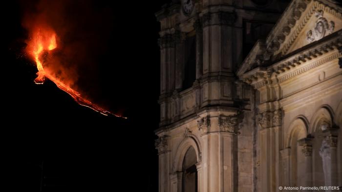 Imagen de la erupción del 21 de febrero.