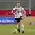 Lena Oberdorf in action against Belgium