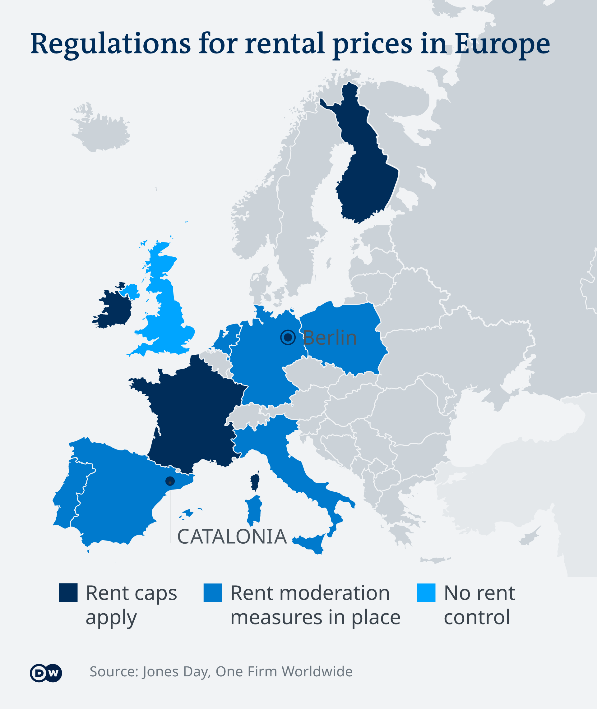 Infografik Vorgabe für Mietpreise in Europa EN