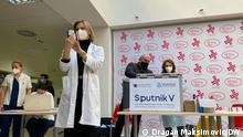 24.02.2021 *** (c) Korrespondent in Bosnien, Dragan Maksimovic. Die Impfung in Bosnien Stichwort: Impfung, Bosnien, Maksimovic 