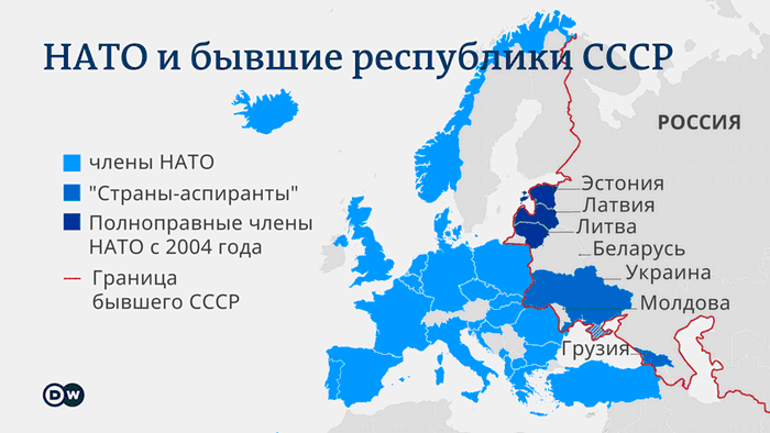 Infographics - NATO and the former Soviet republics