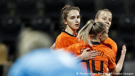 Frauen Fußball Freundschaftsspiel Niederlande - Deutschland | Jubel Niederlande