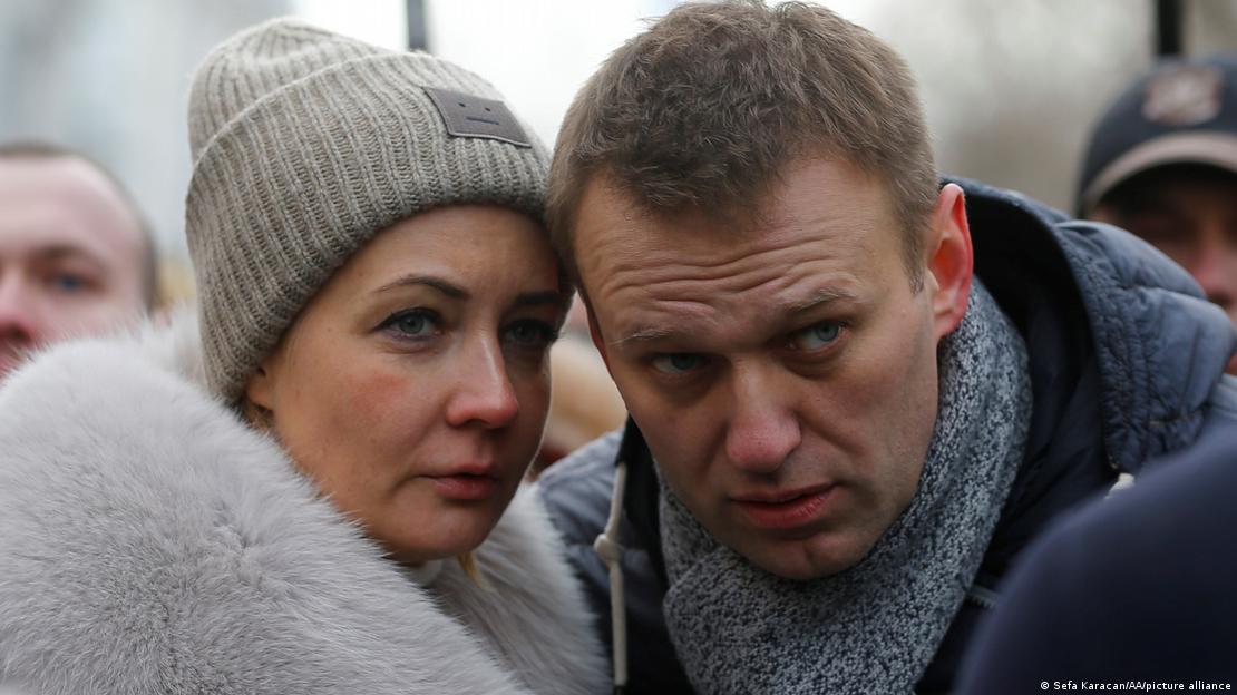 Yulia Navalnaya ve eşi Aleksey Navalni 