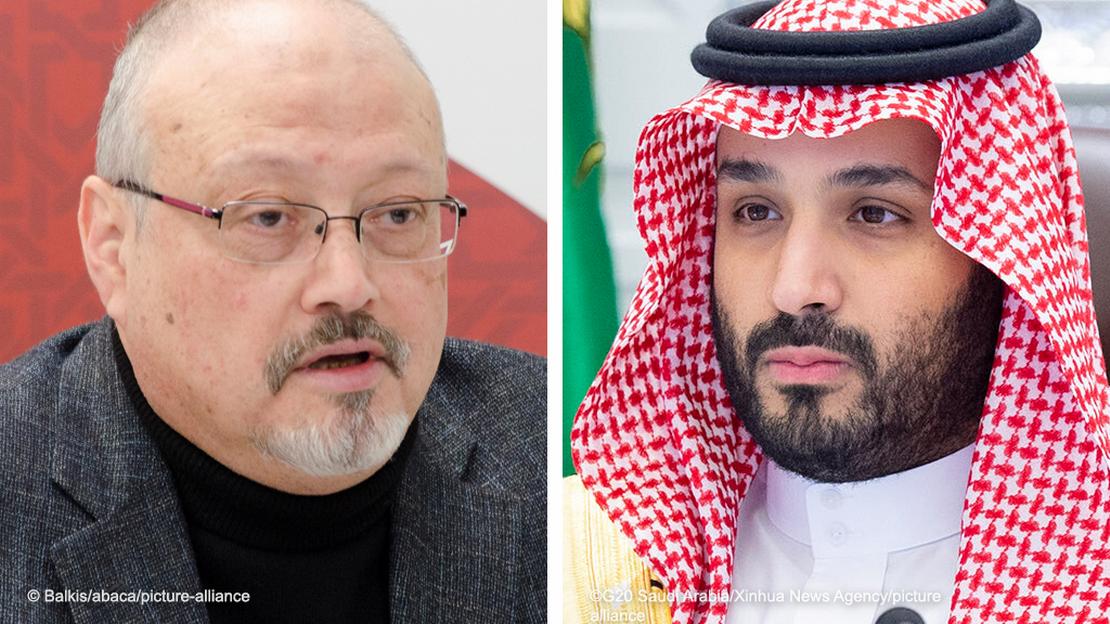 Kombobild Jamal Khashoggi und Mohammed bin Salman