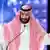 Saudi Crown Prince Mohammed bin Salman speaks in Riyadh in 2018