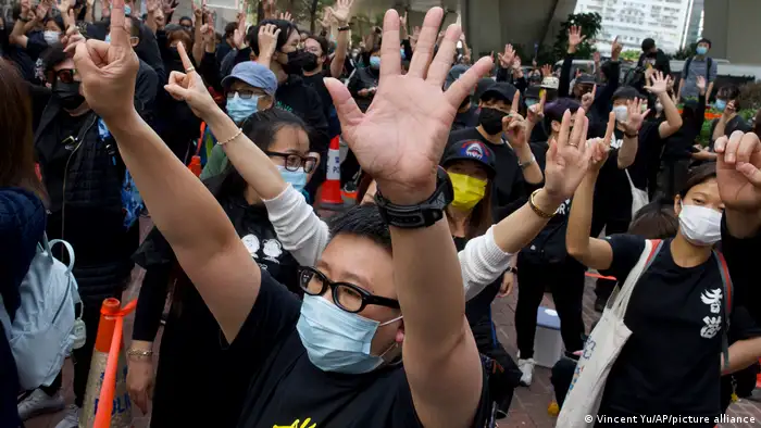 Hongkong Anklage gegen pro-demokratische Aktivisten wegen Verschwörung