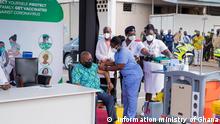 Ghana's President Nana Akufo-Addo and his wife, take first jab of the Covax vaccine as the country begins vaccination of citizens against the COVID-19.