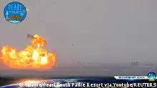 SpaceX原型艦成功著陸後……原地爆炸