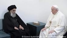 Paparoma ya ziyarci jagoran Shi'a na Iraqi