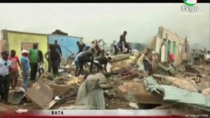 Äquatorialguinea Explosion in Bata - Screenshot TVGE