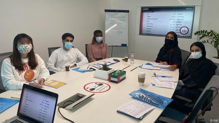 Students in a classroom in Dubai