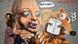 A painting of Gollum from "Lord of the Rings" saying "My precious" as he watches the squirrel Scrat from "Ice Age" stealing a roll of toilet paper. A painting of Gollum from "Lord of the Rings" saying "My precious" as he watches the squirrel Scrat from "Ice Age" stealing a roll of toilet paper.