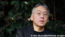 British author Kazuo Ishiguro holds a press conference in London on October 5, 2017 after being awarded the Nobel Prize for Literature.
Kazuo Ishiguro, the 62-year-old British writer of Japanese told British media that winning the 2017 Nobel Prize for Literature today was a magnificent honour and flabbergastingly flattering. / AFP PHOTO / Ben STANSALL (Photo credit should read BEN STANSALL/AFP via Getty Images)