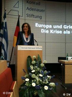 Η Ντόρα Μπακογιάννη στo ίδρυμα του CDU Konrad Adenauer Stiftung