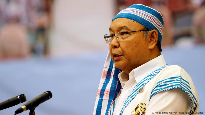 Mahn Win Khaing Than speaking in Naypyitaw Mahn Win Khaing Than speaking in Naypyitaw