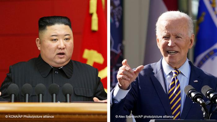 Nordkoreas starker Mann Kim Jong Un und US-Präsident Joe Biden - Nordkoreas starker Mann Kim Jong Un und US-Präsident Joe Biden -