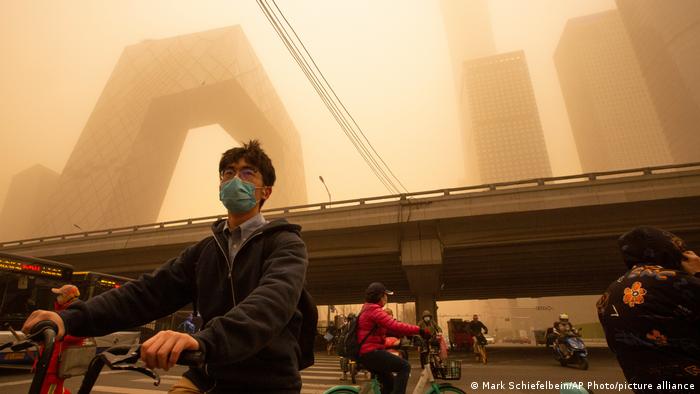 China Sandsturm in Peking
