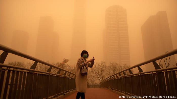 China Sandsturm in Peking