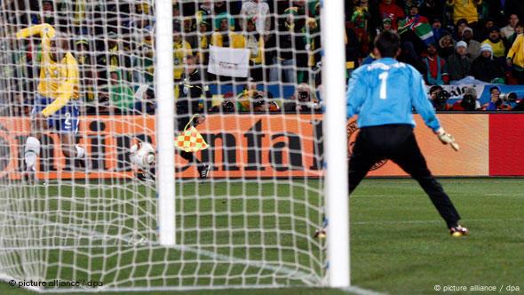 Brazil's Elano during the 2010 FIFA World Cup group G match