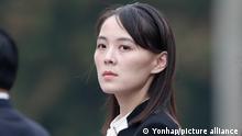 N.K. leader's sister slams S. Korea for military drills with U.S. Kim Yo-jong, North Korean leader Kim Jong-un's sister and currently vice department director of the ruling Workers' Party's Central Committee, is pictured as she visits Ho Chi Minh mausoleum in Hanoi, in this file photo dated March 2, 2019. Kim threatened on March 16, 2021, to scrap a military peace agreement with South Korea and break up a Workers' Party organ tasked with inter-Korean dialogue as she lambasted the South for conducting military exercises with the United States. (Yonhap)/2021-03-16 09:41:42/