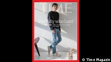 16.2.2021, Cover Time Magazin, das den Schauspieler Elliot Page zeigt, der für die Gleichbehandlung Trassexueller einsteht