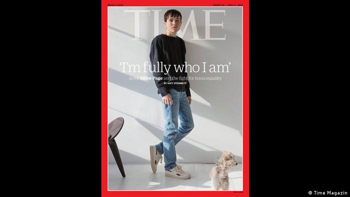 Cover Time magazine with Elliot Page
