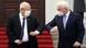 Israeli President Rivlin and German President Frank-Walter Steinmeier elbumping in Berlin Israeli President Rivlin and German President Frank-Walter Steinmeier elbumping in Berlin