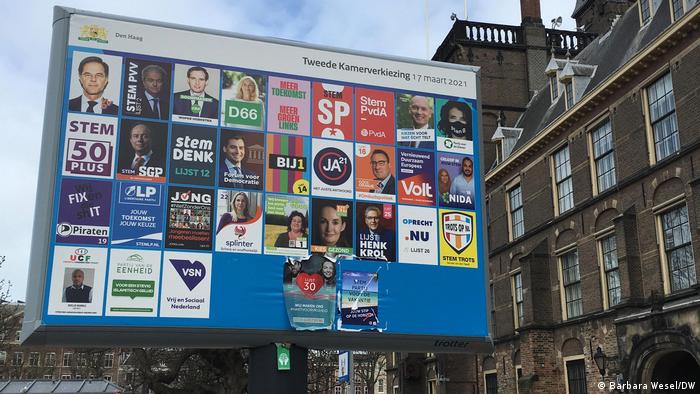 Nederland |  Verkiezingen  Kiesadvertentie op het Binnenhof