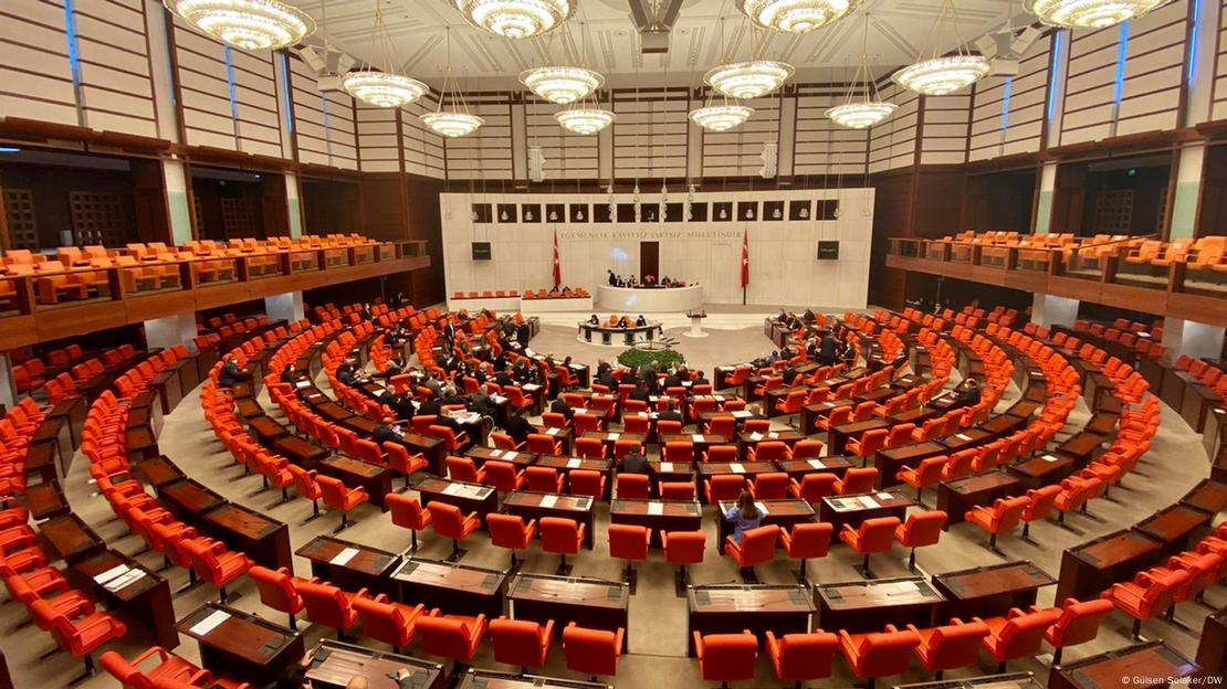 Türkei Plenarsaal Parlament in Ankara