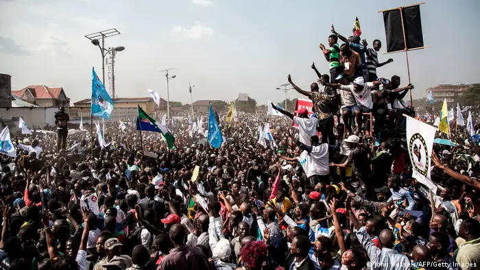 Des supporters de Martin Fayulu en RDC