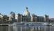 Dresden with a large ship on the Elbe River Dresden with a large ship on the Elbe River