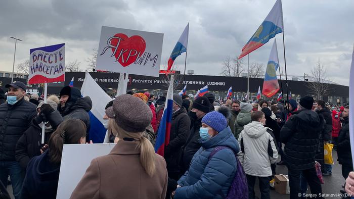 A concert back in March in Moscow celebrating the annexation of Crimea