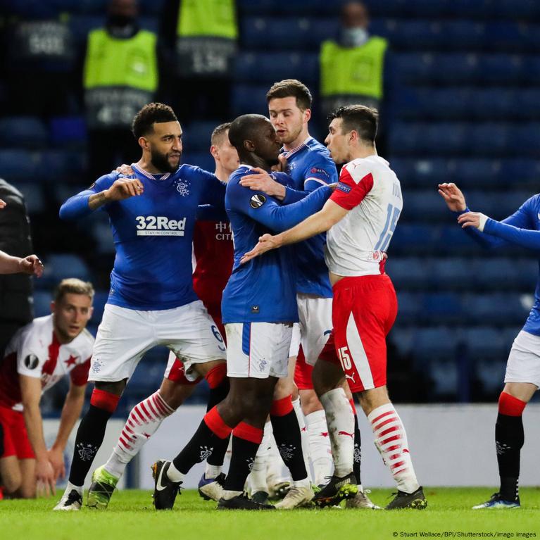 Slavia Player Ondrej Kudela Given Initial Ban Before UEFA Decision On Glen  Kamara Racism Allegations