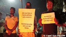 BJP workers in West Bengal are protesting against the candidate list of their own party.
Rights: Payel Samanta/DW