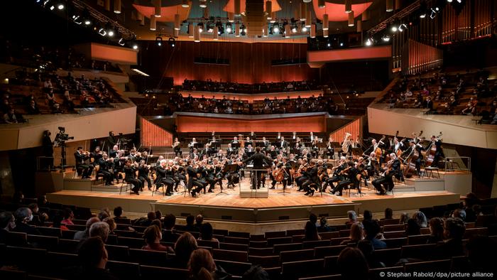 Berlin Philharmonic a stage.