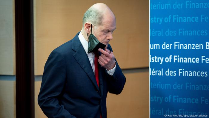 Finanzminister Scholz nach der Videokonferenz der Euro-Gruppe/ECOFIN Finanzminister Scholz nach der Videokonferenz der Euro-Gruppe/ECOFIN