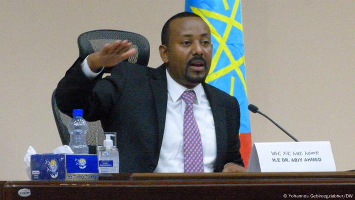 Premierminister Abiy Ahmed im Parlament