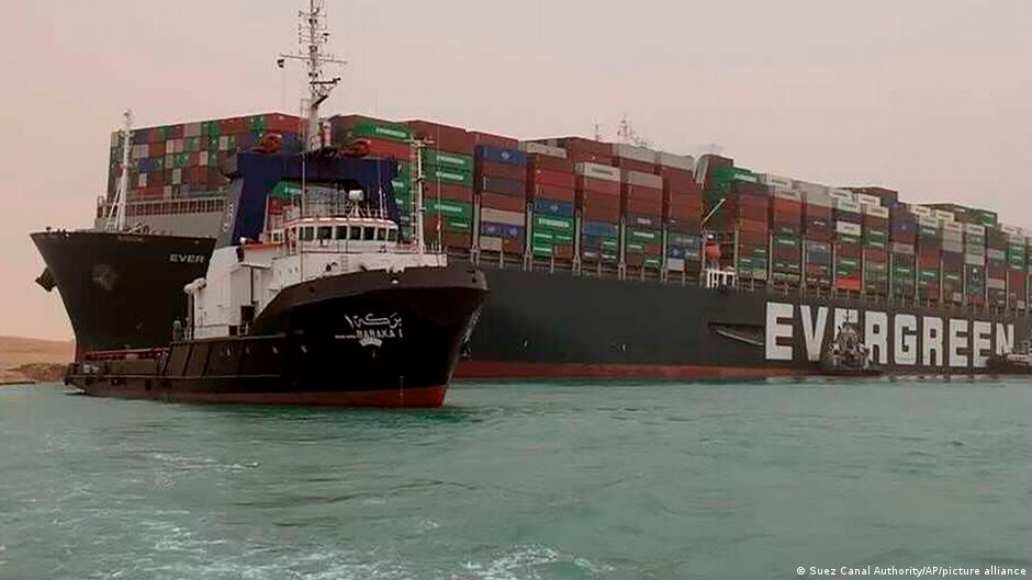 Ägypten Suezkanal | Blockade durch Containerschiff