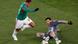 Mexico's Javier Hernandez, left, jumps over France goalkeeper Hugo Lloris Mexico's Javier Hernandez, left, jumps over France goalkeeper Hugo Lloris