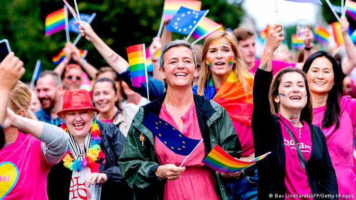 Margrethe Vestager at Copenhagen Pride 2019