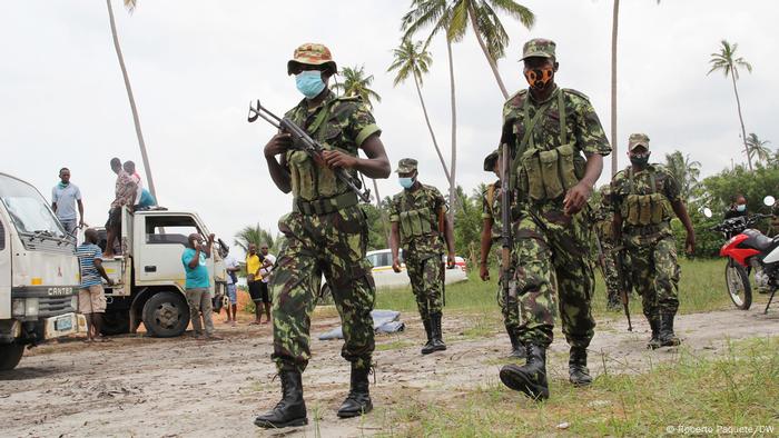 Mozambican troops in Cabo Delgado.