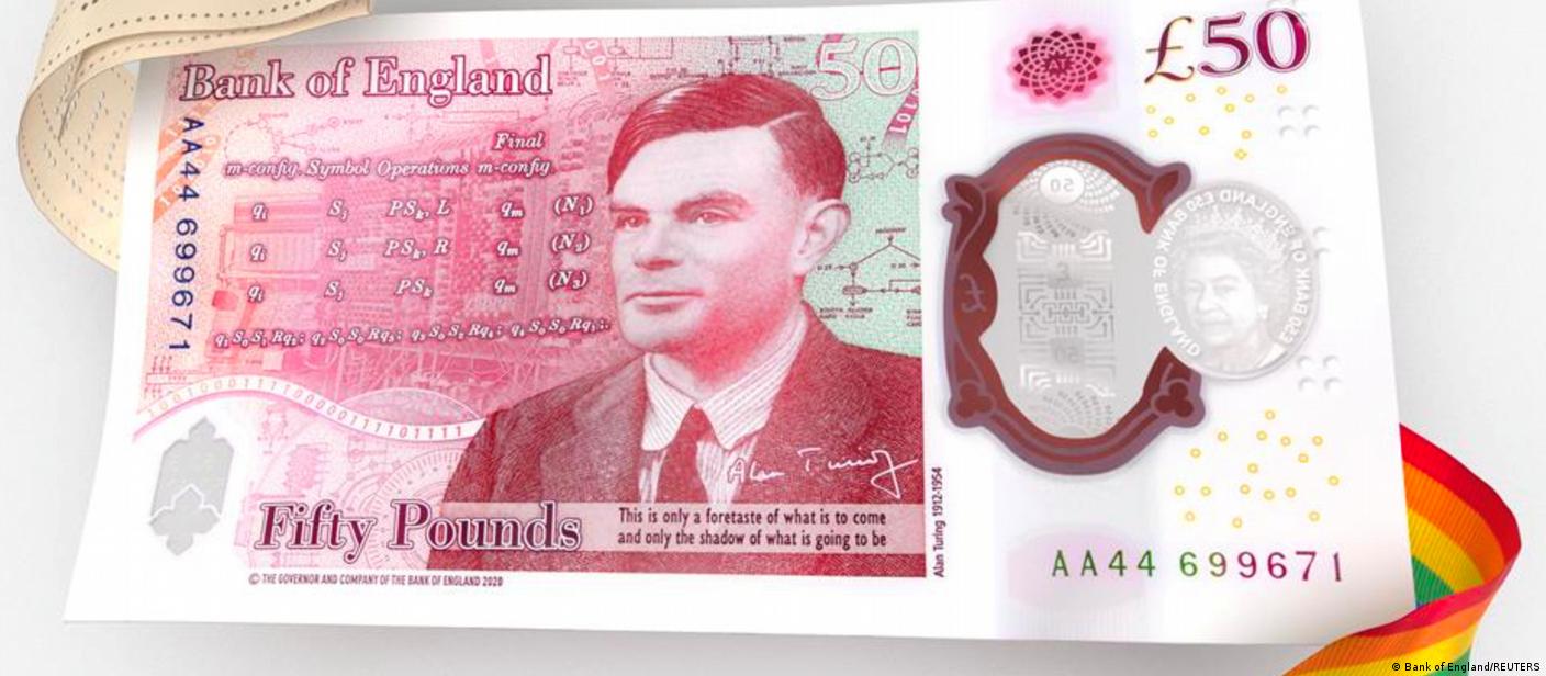 新版50英镑纪念二战密码破译者