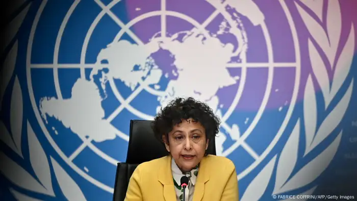 Irene Kahn at a UN event in Geneva