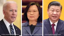 Bildkombo Joe Biden Tsai Ing-wen Xi Jinping