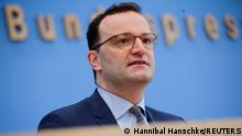 Germany's Health Minister Jens Spahn speaks during a news conference on the coronavirus disease (COVID-19) pandemic in Berlin, Germany March 26, 2021. REUTERS/Hannibal Hanschke/Pool