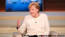 Bundeskanzlerin Angela Merkel (CDU) ist zu Gast in der ARD-Talksendung Anne Will. +++ dpa-Bildfunk +++