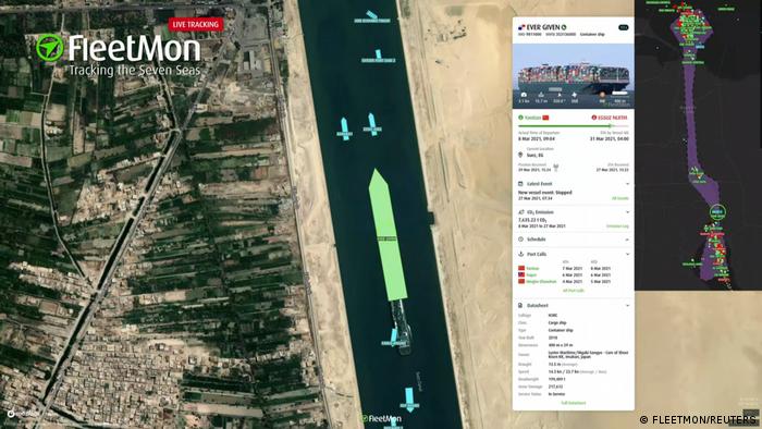 Ägypten | Suez Kanal - Ever Given ändert Position